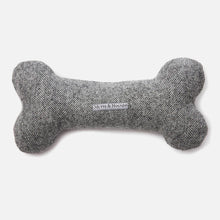 Load image into Gallery viewer, Stoneham Tweed Squeaky Bone Dog Toy