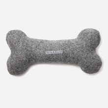 Load image into Gallery viewer, Stoneham Tweed Squeaky Bone Dog Toy

