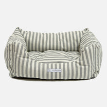 Load image into Gallery viewer, Flint Stripe Brushed Cotton Boxy Dog Bed

