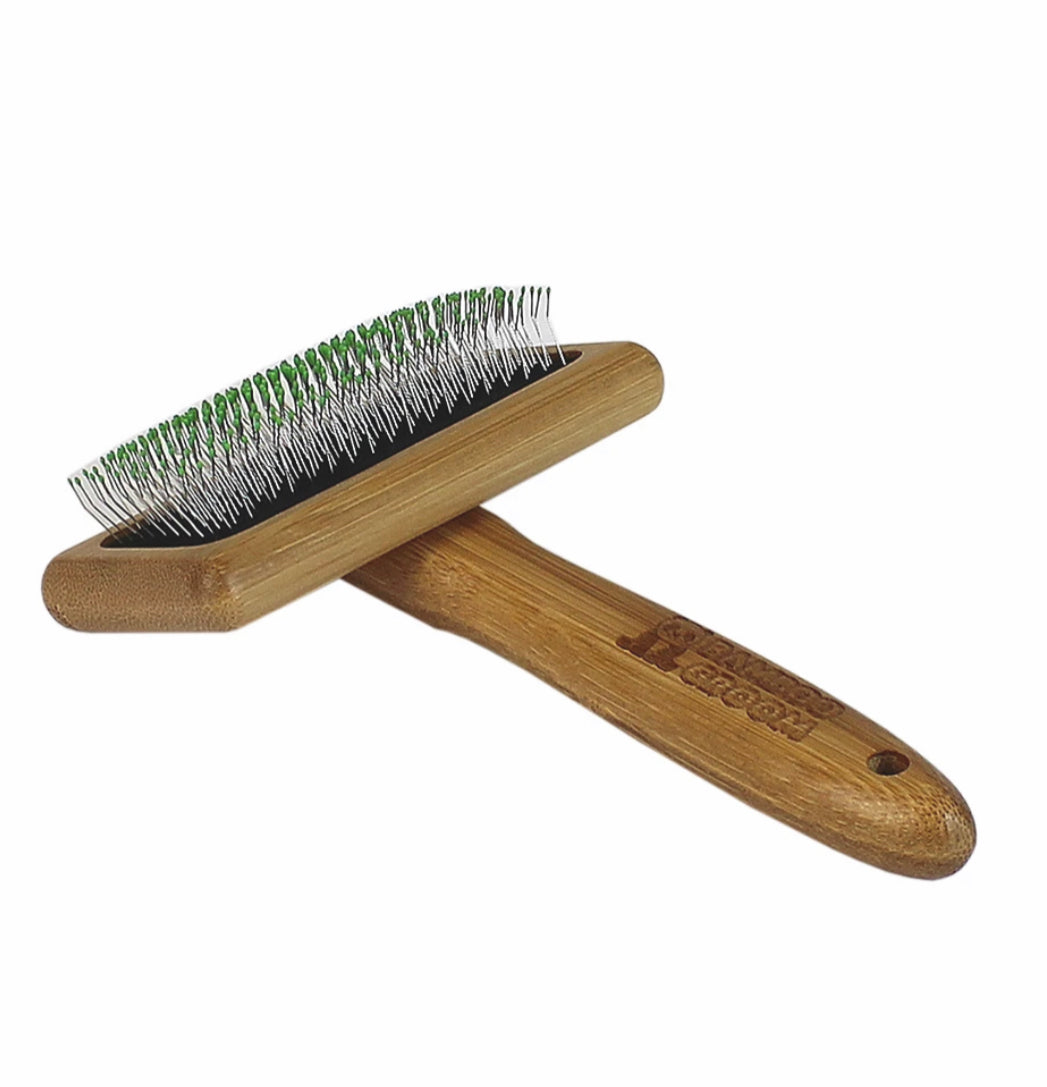 Soft Slicker Brush with stainless steel pins & comfort tips 