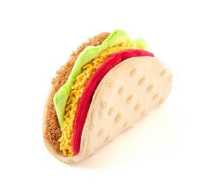 Taco Plush Dog Toy