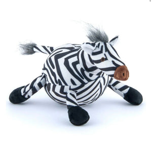 Zebra Plush Dog Toy