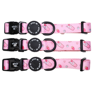 Pink Milkshake Dog Collar.