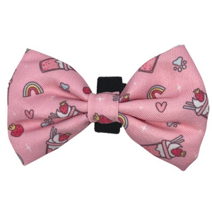 Pink Milkshake Bow Tie