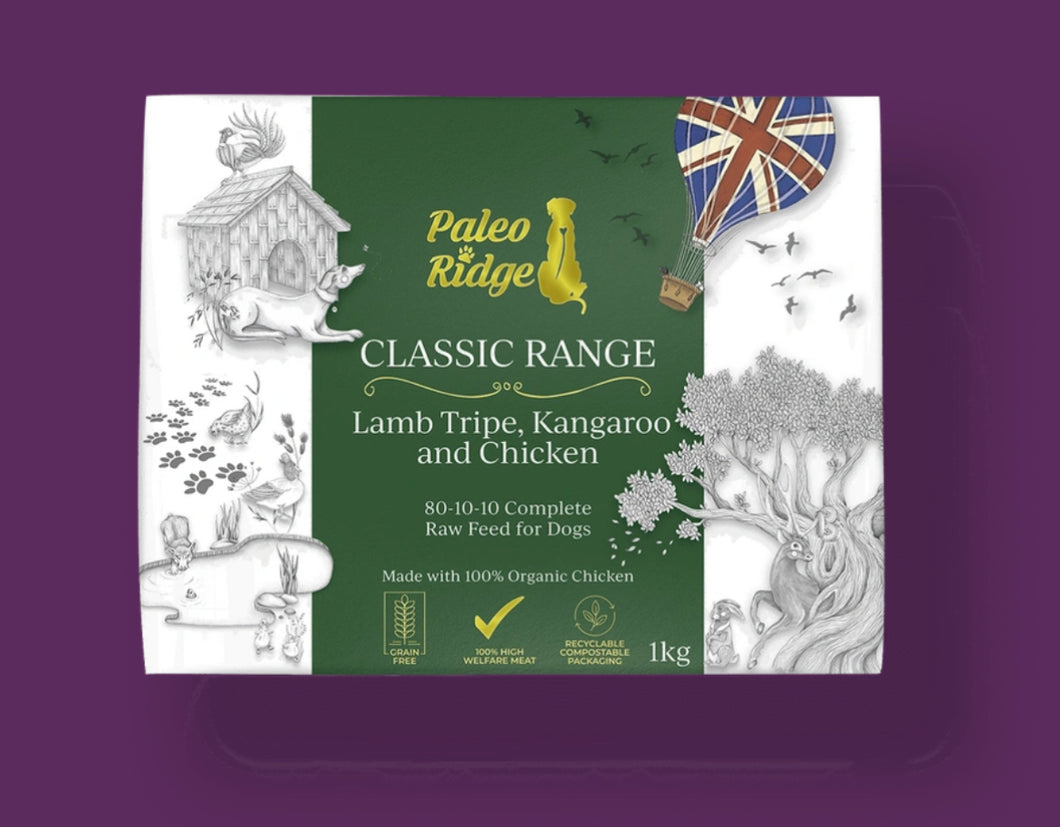 Classic Lamb Tripe, Kangaroo and Chicken (1KG)