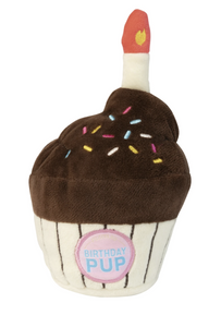 Birthday Cupcake Plush Dog Toy