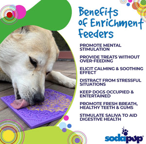 SodaPup Bones Design Enrichment Lick Mat