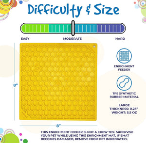 SodaPup Honeycomb Design Enrichment  Lick Mat