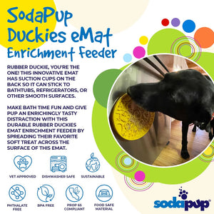 SodaPup Duckies Design Enrichment Mat With Suction Cups