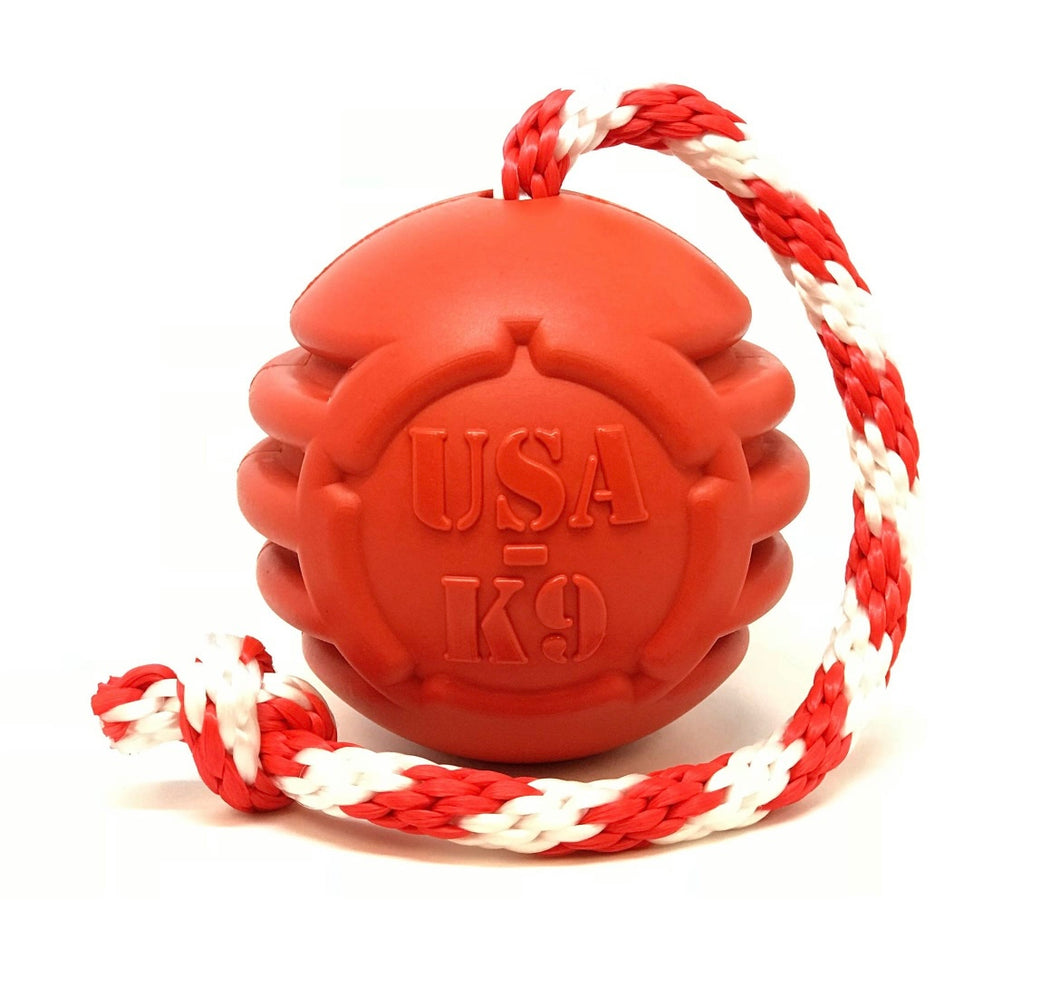 Sodapup Stars and Stripes Ultra-Durable Rubber Chew and Reward Ball