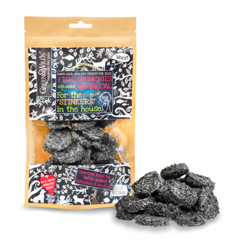 Fish Crunchies with Charcoal (100g)